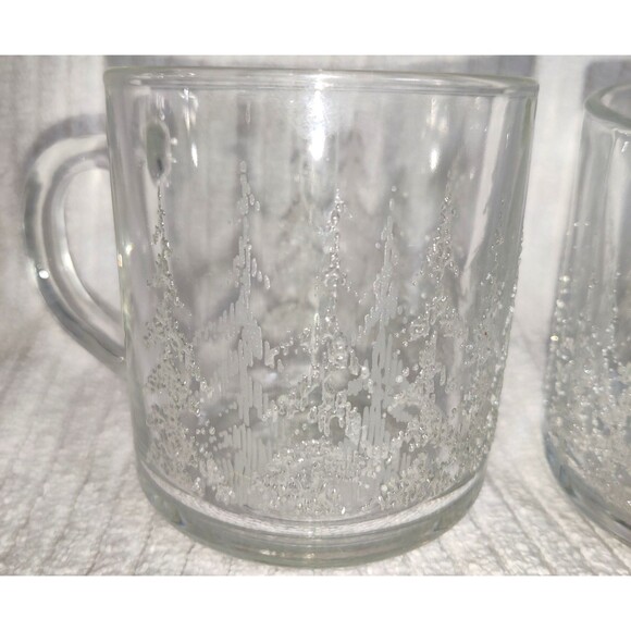 Vintage Libbey Glass Frosty Pines textured Whiskey, Coffee Mug excellent cond. - Picture 4 of 14
